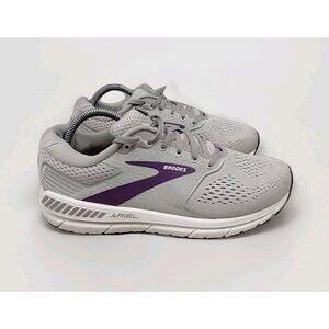 Brooks Ariel 20 Oyster Grape Women's 10 Running Shoes/Sneakers Gray Purple